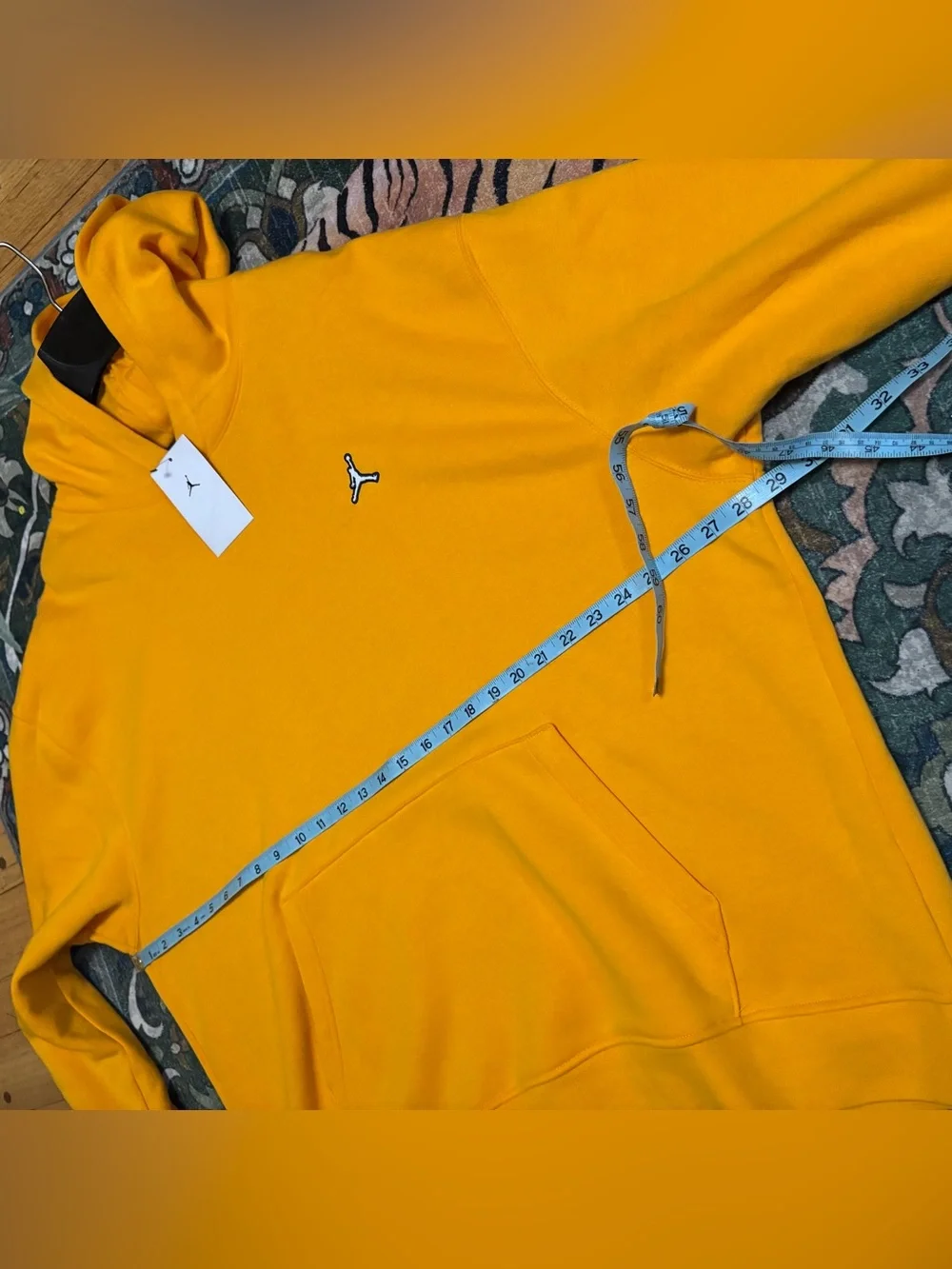 Jordan Mens Essential Fleece Pullover Hoodie Yellow Size 2XL NWT